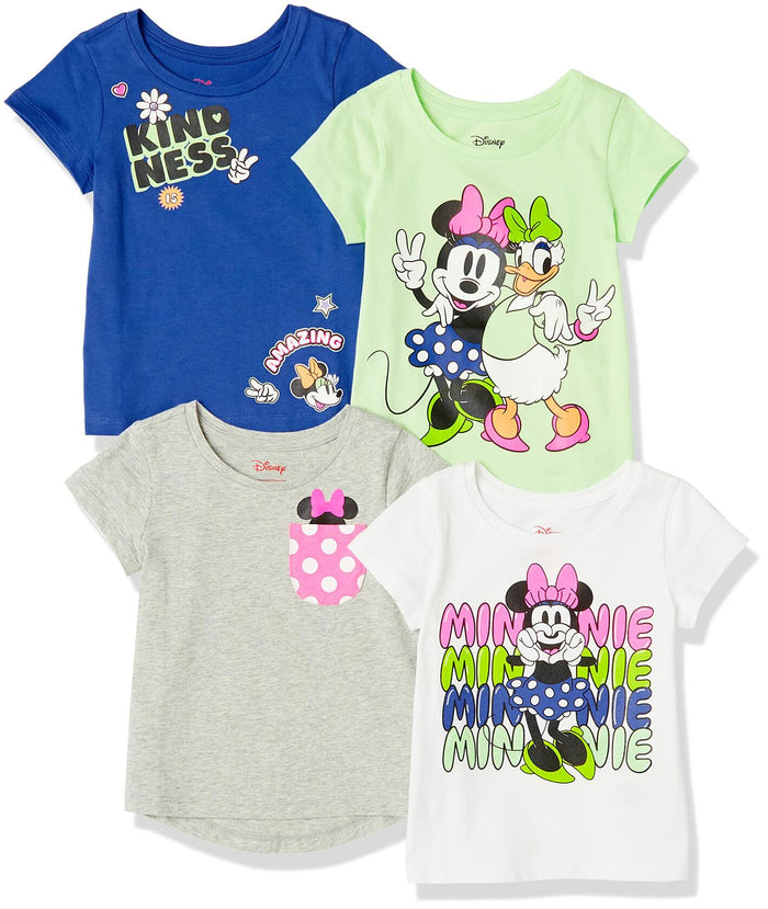 Amazon Essentials Girls Disney Marvel Star Wars Frozen T-Shirts Pack 4 Size XXL by Deal US