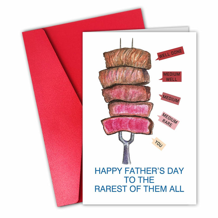 CSMOSJgreetings Pun Beef Father's Day Card for Daddy - Rarest - Single by Deal US