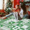 CAREMEE Christmas Area Rug Non-Slip Washable Green 2x3 FT Holiday Decor by Deal US