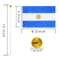 WXTWK Japan Flag Desk Flags with Stand Small Mini 12 Pack 4x6 Inch by Deal US