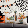 Fall Pumpkin Maple Leaf Pillow Covers 18x18 Set of 4 Autumn Thanksgiving by Deal US