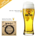 Luka Tech Funny Beer Glass 450ml Unique Father's Day Gift for Dad by Deal US