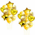 28Pcs Happy Birthday Foil Balloons Star Heart 18" Gold Confetti by Deal US