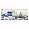 Kanagawa Extended Gaming Mouse Pad Large 31.5x11.8 Inch Non-Slip Rubber by Deal US