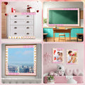 4 Rolls Valentine’s Day Bulletin Board Borders 131Ft Pink Bee Mine Trim by Deal US