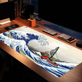Kanagawa Extended Gaming Mouse Pad Large 31.5x11.8 Inch Non-Slip Rubber by Deal US