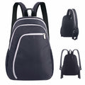 SPOENGRU Small Convertible Sling Backpack Crossbody Bag Black by Deal US