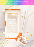 NewEleven Friendship Coffee Glass 16 Oz Gift for Women Female Bestie by Deal US