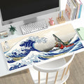 Kanagawa Extended Gaming Mouse Pad Large 31.5x11.8 Inch Non-Slip Rubber by Deal US