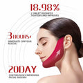 ROWMATE Chin Strap Toning Hydrogel Collagen Mask Hyaluronic Acid Red 10 pcs by Deal US