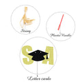 Straight Outta Middle School Banner Glittery Congrats Grad Gold Black by Deal US