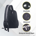 SPOENGRU Small Convertible Sling Backpack Crossbody Bag Black by Deal US