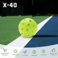 U-pick Pickleball Balls 40 Holes Outdoor Durable High Elasticity 4 Pack Multi by Deal US