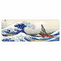 Kanagawa Extended Gaming Mouse Pad Large 31.5x11.8 Inch Non-Slip Rubber by Deal US