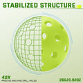U-pick Pickleball Balls 40 Holes Outdoor Durable High Elasticity 4 Pack Multi by Deal US