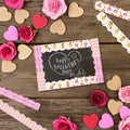 4 Rolls Valentine’s Day Bulletin Board Borders 131Ft Pink Bee Mine Trim by Deal US