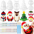 Poen 12 Pack Christmas Slow Rise Squeeze Soft Toy Kids Xmas Crafts by Deal US