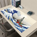 Kanagawa Extended Gaming Mouse Pad Large 31.5x11.8 Inch Non-Slip Rubber by Deal US