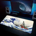 Kanagawa Extended Gaming Mouse Pad Large 31.5x11.8 Inch Non-Slip Rubber by Deal US