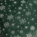 FUTEI Christmas Snowflakes Green Throw Pillow Covers Set of 2 18x18 by Deal US