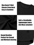 Comdecevis Men's Gym Workout Athletic Long Sleeve T-Shirt Black XL by Deal US