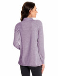 SOUL FLEX Women's 1/4 Zip Long Sleeve Athletic Shirt Deep Purple Size XL by Deal US
