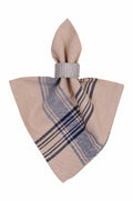 Yourtablecloth Stripe Napkin Set of 6 20x20 Nautical Blue by Deal US