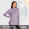 SOUL FLEX Women's 1/4 Zip Long Sleeve Athletic Shirt Deep Purple Size XL by Deal US