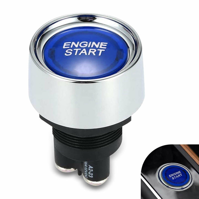 [Like New] DYEKNEE 12V Keyless One-Touch Start Switch 3 Pin Blue Engine Ignition by Deal US