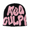 YUERFEILA Women Graphic Skull Beanie Warm Winter Hat Acrylic Spider-White&Black