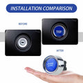 [Like New] DYEKNEE 12V Keyless One-Touch Start Switch 3 Pin Blue Engine Ignition by Deal US