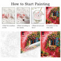 ZRIZQ Paint by Number Kit 12x16 Canvas Butterfly Rose Colorful Box by Deal US