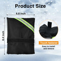 Outdoor Faucet Cover Thickened Waterproof Freeze Protection 8.4x6.8in Black 12pc by Deal US