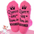Ao Yee ZGL Queen ARE Born in August Women Socks Funny Birthday Gifts by Deal US