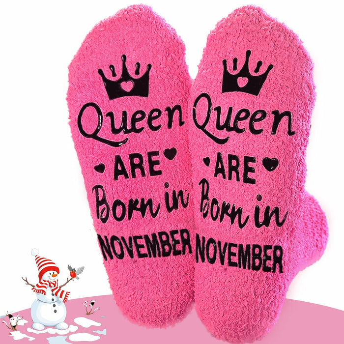 Ao Yee ZGL Queen ARE Born in August Women Socks Funny Birthday Gifts by Deal US
