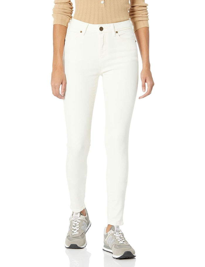 Lola Jeans Women's Lola High Rise Skinny Jeans Ivory Size 36 by Deal US