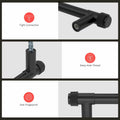 homdiy 10 Pack Matte Black Cabinet Handles 5 Inch Hole Center Zinc Alloy by Deal US