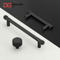 homdiy 10 Pack Matte Black Cabinet Handles 5 Inch Hole Center Zinc Alloy by Deal US