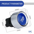 [Like New] DYEKNEE 12V Keyless One-Touch Start Switch 3 Pin Blue Engine Ignition by Deal US