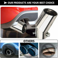 IHOTDER Stainless Steel Car Exhaust Tip 5.5'' Length Bolt-On Bright Silver by Deal US