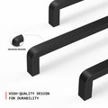 homdiy 25Pack 5in Black Stainless Steel Cabinet Handles Modern Drawer Pulls by Deal US