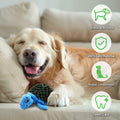 [Like New] Aqezd Turtle Small Dog Squeaky Toy with Ball 2-in-1 Plush Rubber Core by Deal US
