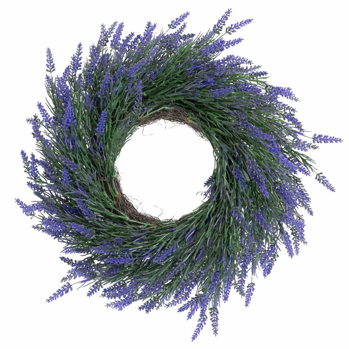 JUST FOR PARTY 18" Lavender Wreath Purple Artificial Spring Summer Decor by Deal US