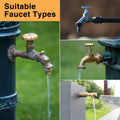 Outdoor Faucet Cover Thickened Waterproof Freeze Protection 8.4x6.8in Black 12pc by Deal US