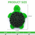 [Like New] Aqezd Turtle Small Dog Squeaky Toy with Ball 2-in-1 Plush Rubber Core by Deal US
