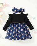 Baby Girl Halloween Dress Ribbed Ruffle Long Sleeve Brown Pumpkin Size 3-6M by Deal US