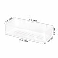 NDWLNYDM 2pc Acrylic Wall Mount Shower Shelves with Adhesive Tape Clear by Deal US