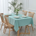 maxmill Jacquard Waterproof Spillproof Tablecloth 60x60 Turquoise by Deal US