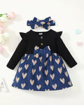Baby Girl Halloween Dress Ribbed Ruffle Long Sleeve Brown Pumpkin Size 3-6M by Deal US