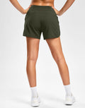 G Gradual Women's Running Shorts Mesh Liner Phone Pockets Olive Size XXS by Deal US